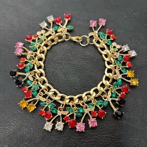 Cherry charm bracelet